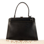 Delvaux Illusion Black Jumping Top Handle Bag