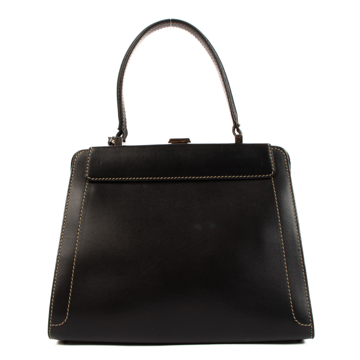 Delvaux Illusion Zwarte Jumping Top Handle Tas