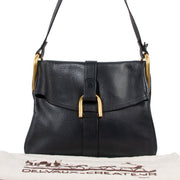 Delvaux Navy Blue Givry Vintage Shoulder Bag