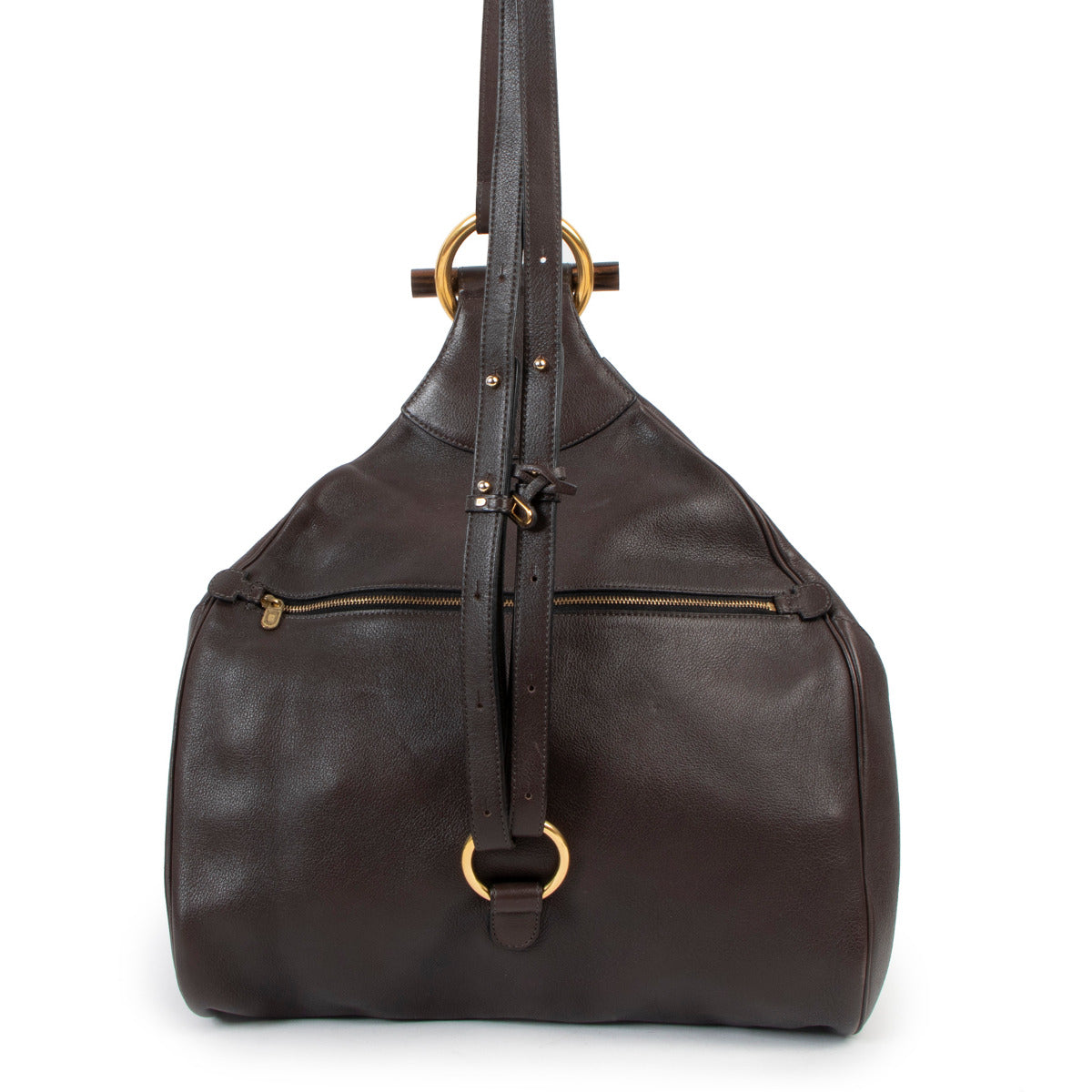 Delvaux Brown Amandier Backpack