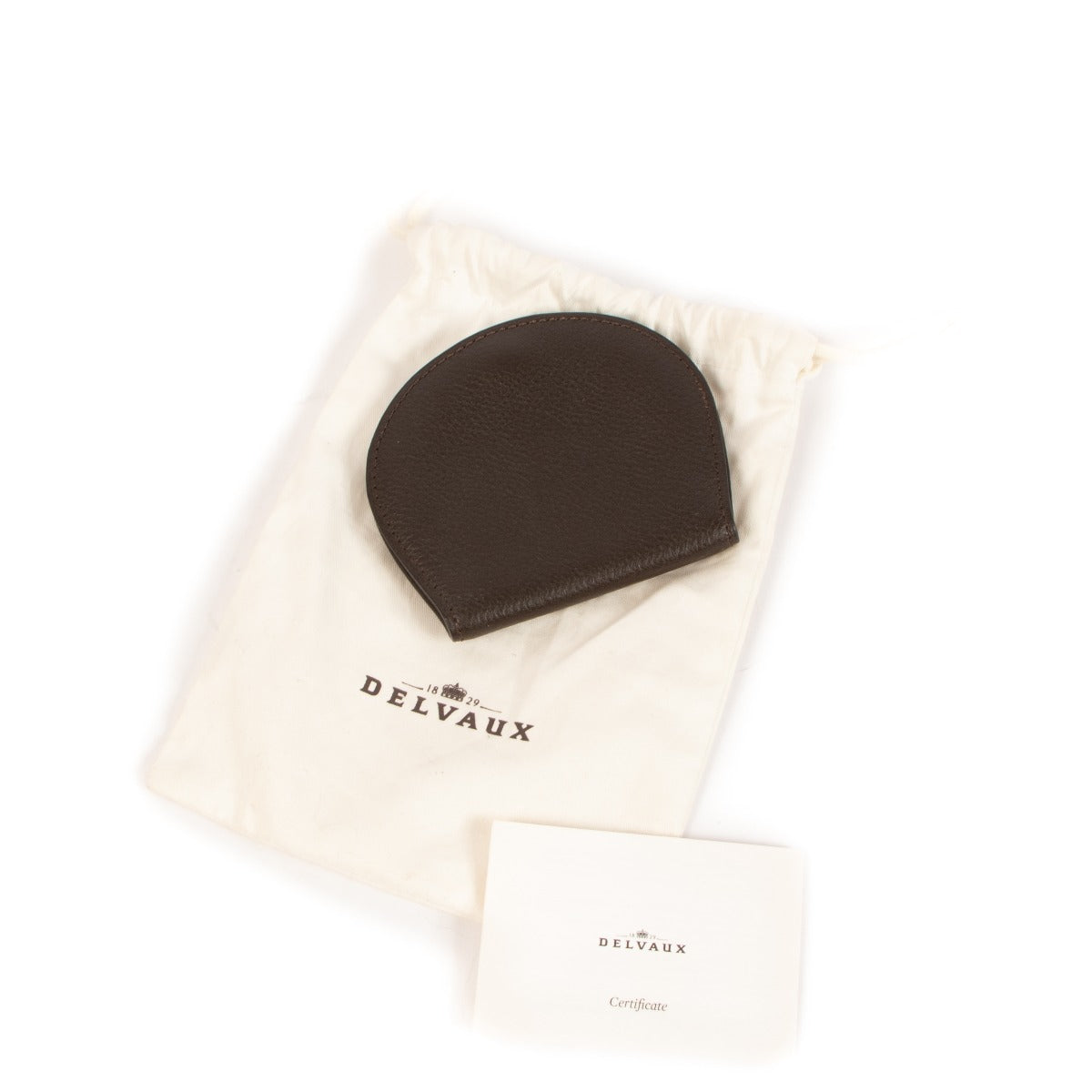 Delvaux Eruo Café Coin Purse Wallet