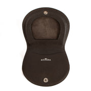 Delvaux Brown Leather Coin Purse Wallet