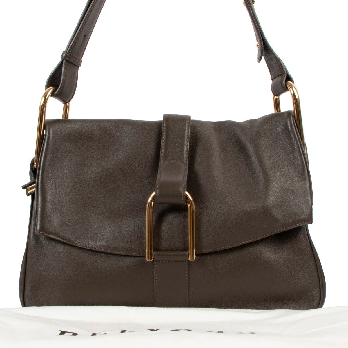 Delvaux Givry Polo Ardoise Shoulder Bag