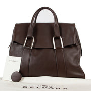 Buy an authentic second hand Delvaux Chocolat Brown Givry City Bag in very good condition at Labellov