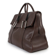 Buy an authentic second hand Delvaux Chocolat Brown Givry City Bag in very good condition at Labellov
