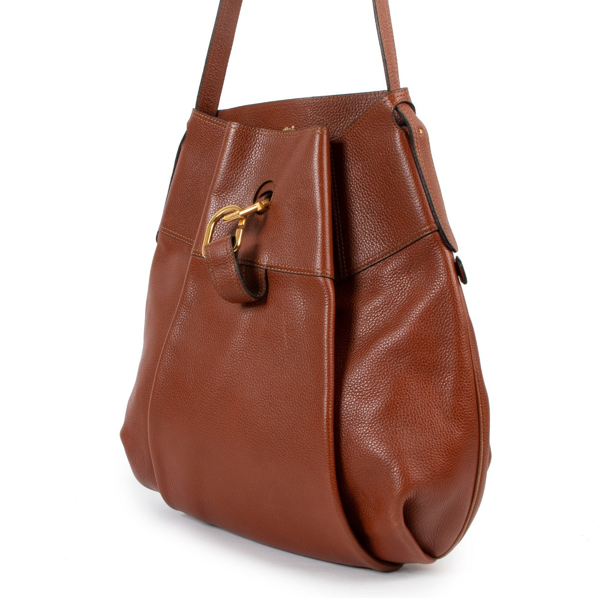 Delvaux Cognac Faust Shoulder Bag