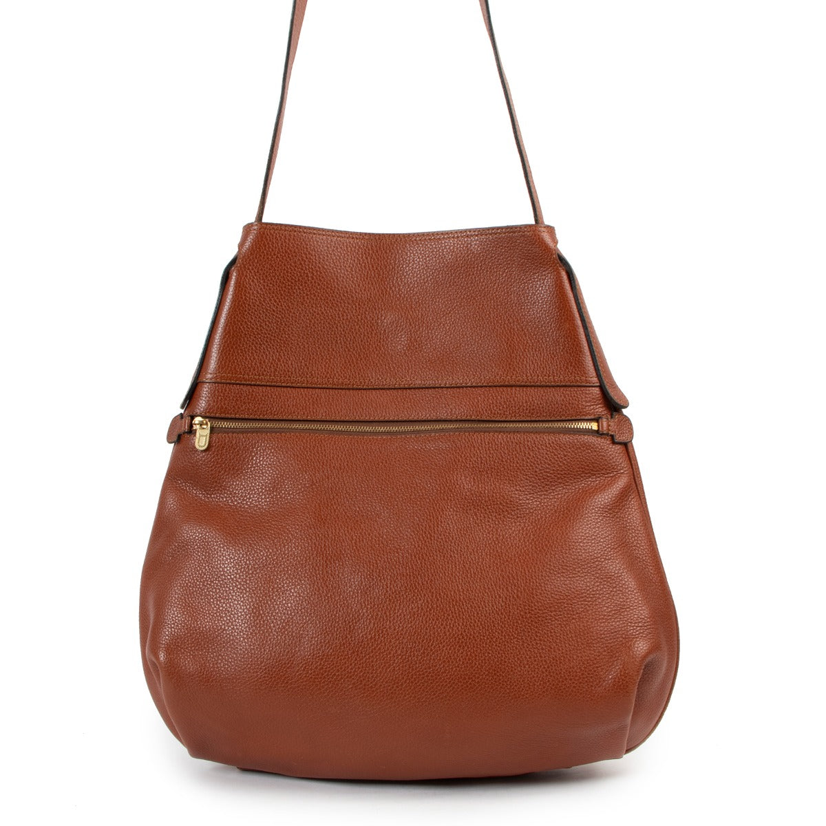 Delvaux Cognac Faust Shoulder Bag
