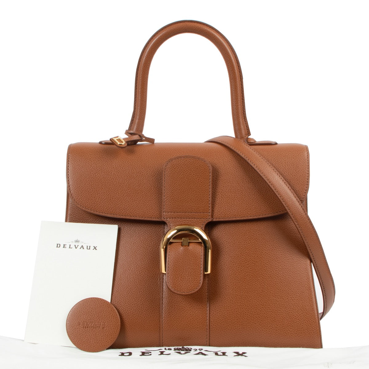 Shop now for your pre-loved, 100% authentic Delvaux Fauve Brillant MM Handbag, at Labellov.