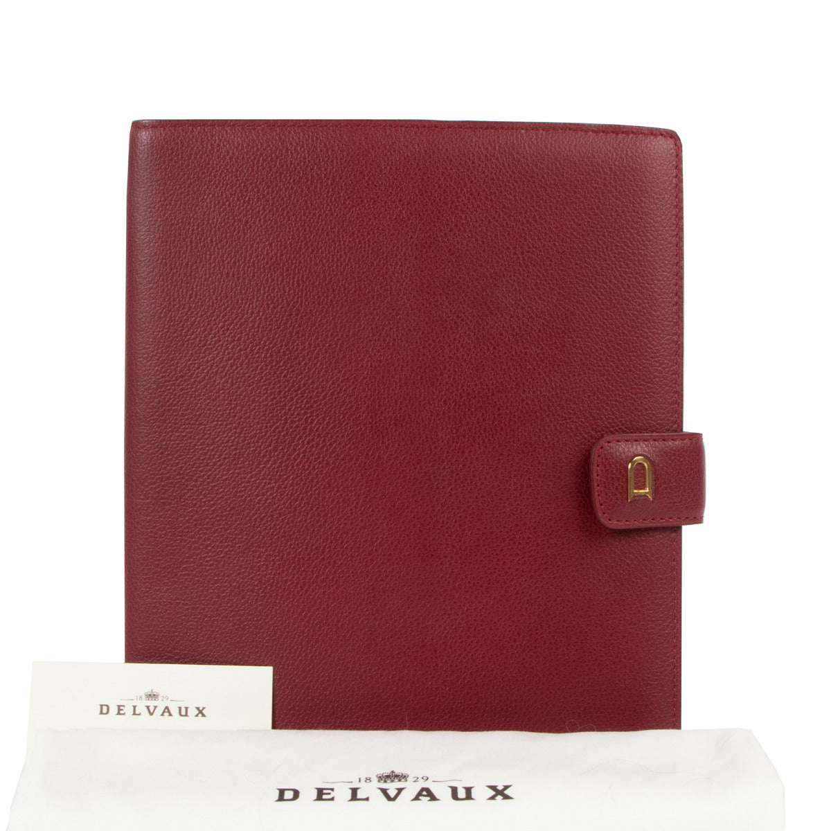Delvaux Rode Semainier 3 Springende Leren Agendahoes