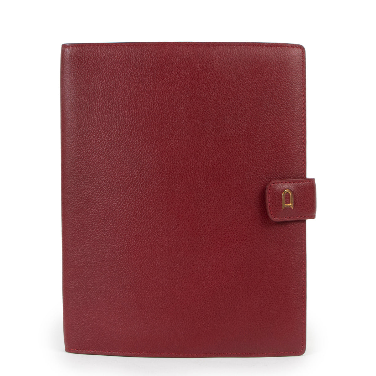 Delvaux Red Semainier 3 Jumping Leather Agenda Cover