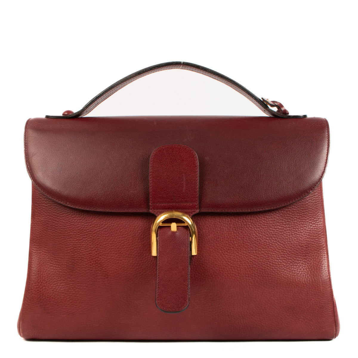 Delvaux Burgundy Brillant Briefcase for the best price at Labellov secondhand luxury in Antwerp