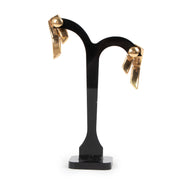 Hermès 18K Yellow Gold Wing Earrings