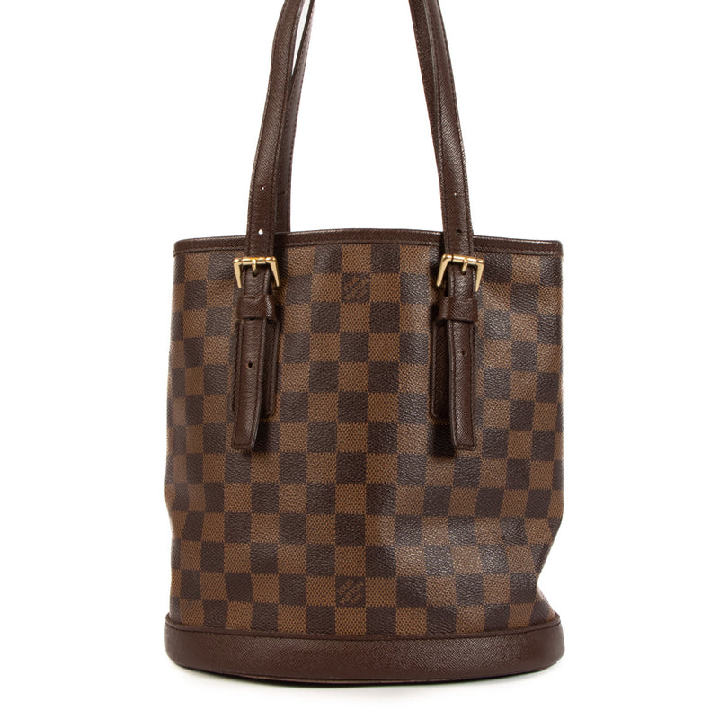 Louis Vuitton Damier Ebene Marais Bucket Bag PM