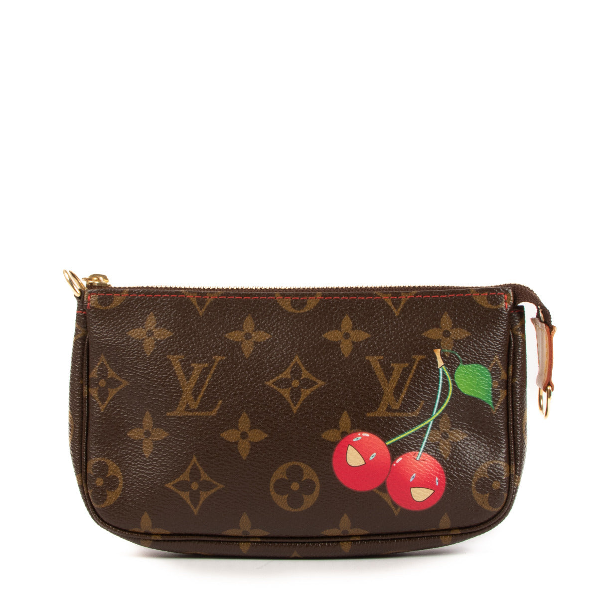 Louis Vuitton x Takashi Murakami Monogram Cerises Mini Pochette Accessoire for the best price at Labellov secondhand luxury