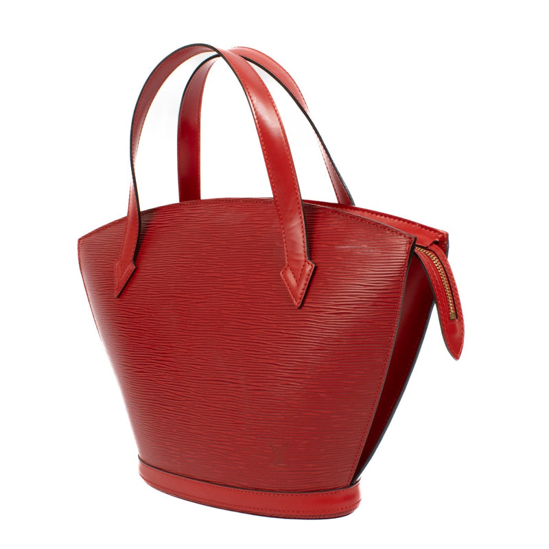 100% authentic pre loved Louis Vuitton Red Epi Leather Saint Jacques on Labellov.com