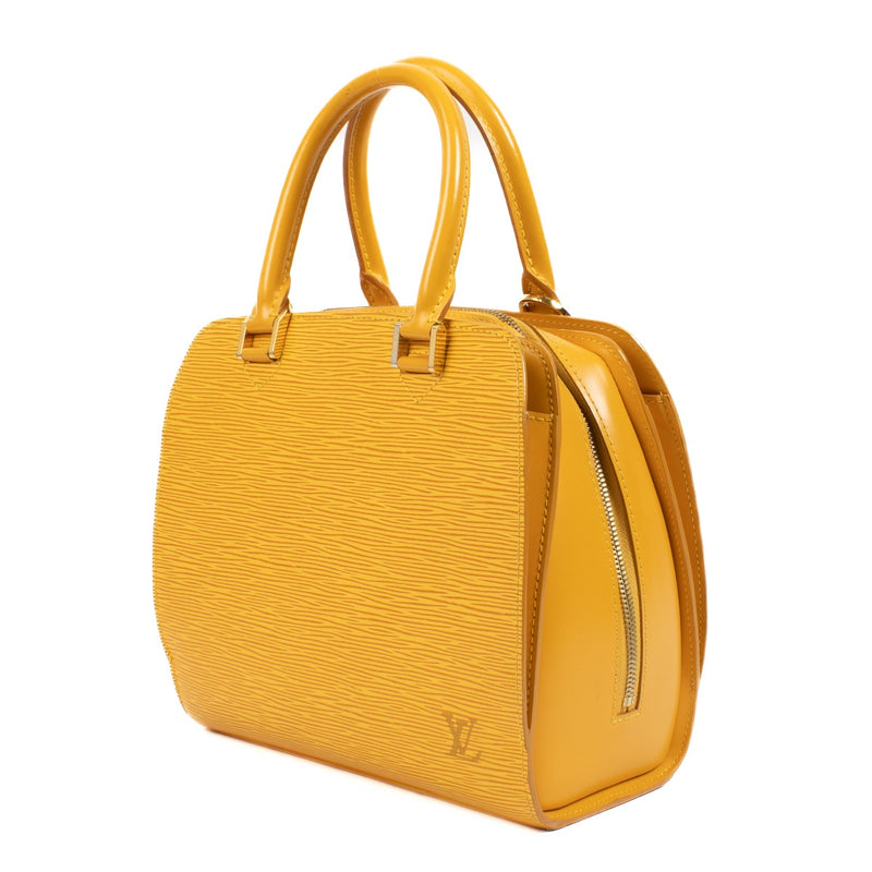 100% authentic pre lovedLouis Vuitton Yellow Epi Leather Pont Neuf Top Handle on Labellov.com