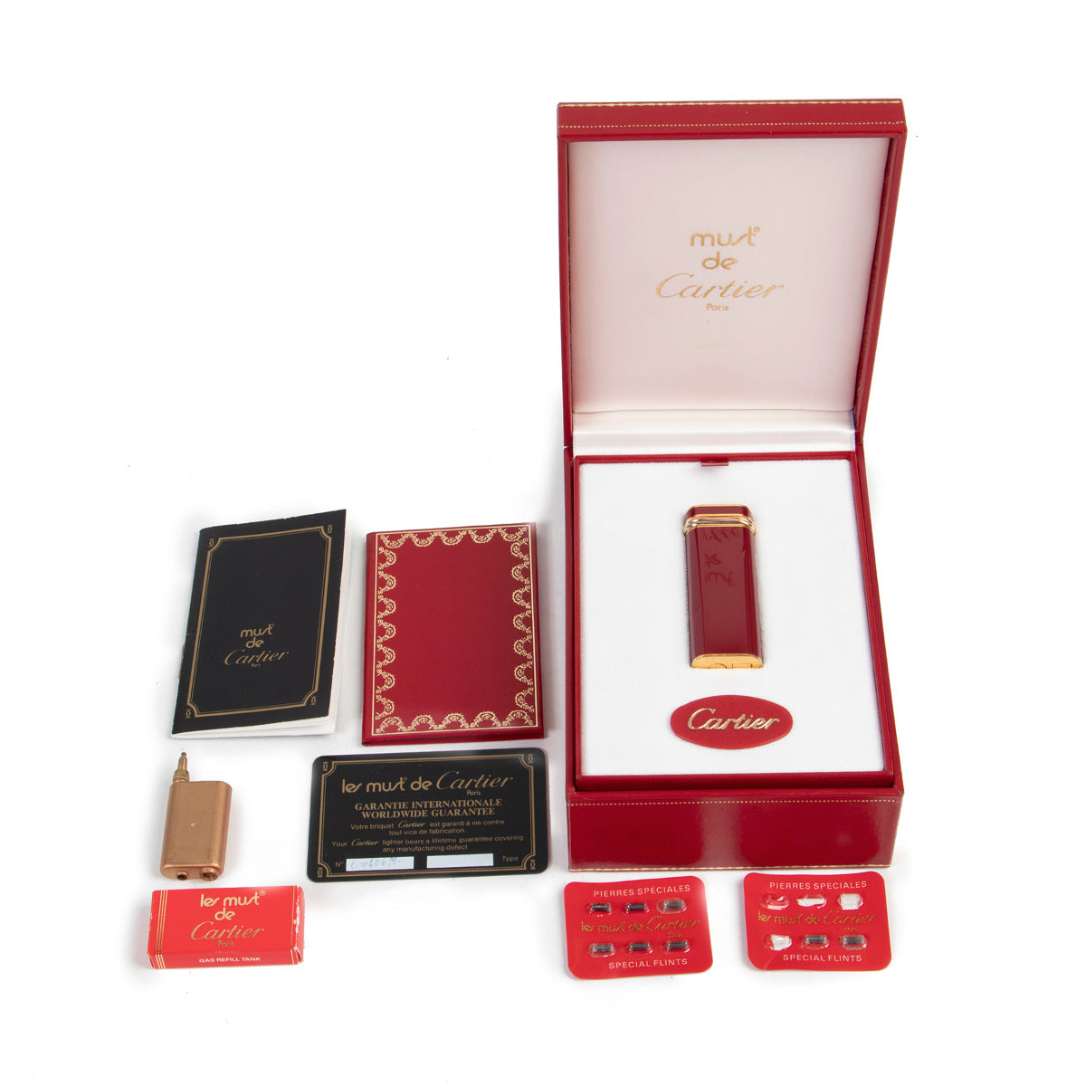 Cartier Enamel Gilt Cigarette Lighter