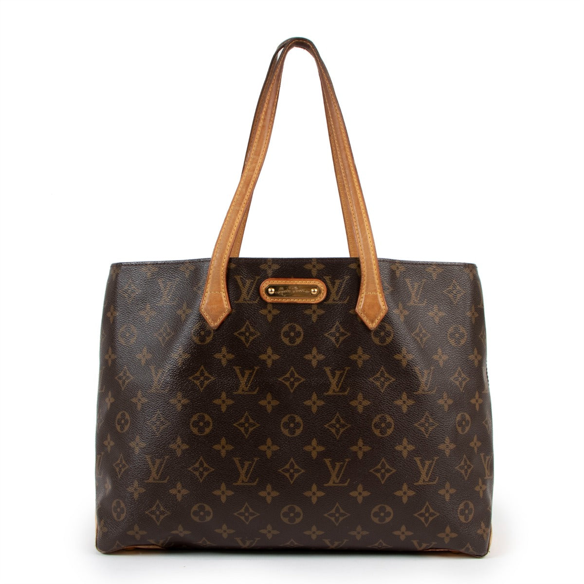 Second hand Louis Vuitton Wilshire MM Monogram Canvas Tote Bag at Labellov
