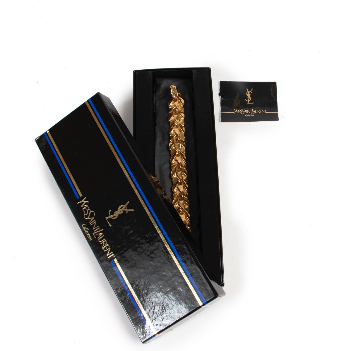 Koop veilig online tegen de beste prijs jou tweedehands Yves Saint Laurent Gold Plated Vintage Bracelet