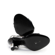 Chanel sandal heels, Chanel heels, Black Chanel sandals, Black Chanel heels, Black Heels, Black sandal heels.