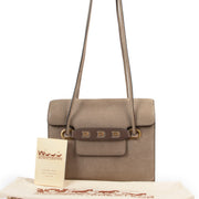 Delvaux bag, Delvaux shoulder bag, Delvaux crossbody bag, Delvaux taupe bag, Taupe shoulder bag, Taupe crossbody bag.