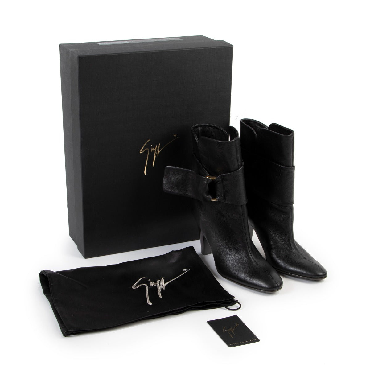 Giuseppe Zanotti Ava 90 Buckle Brown Boots - Size 37.5