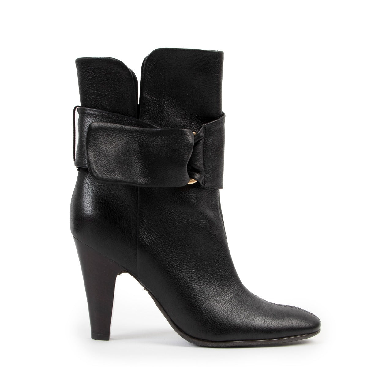 Giuseppe Zanotti Ava 90 Buckle Brown Boots - Size 37.5