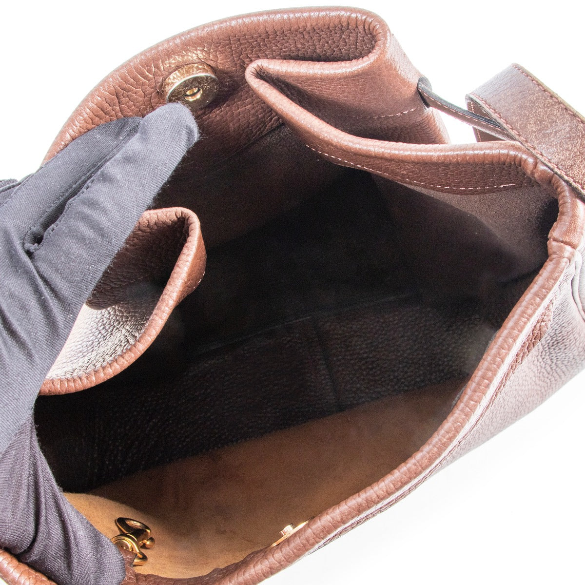 Shop safe online authentic Delvaux Brown Shoulder Bag at Labellov.com.