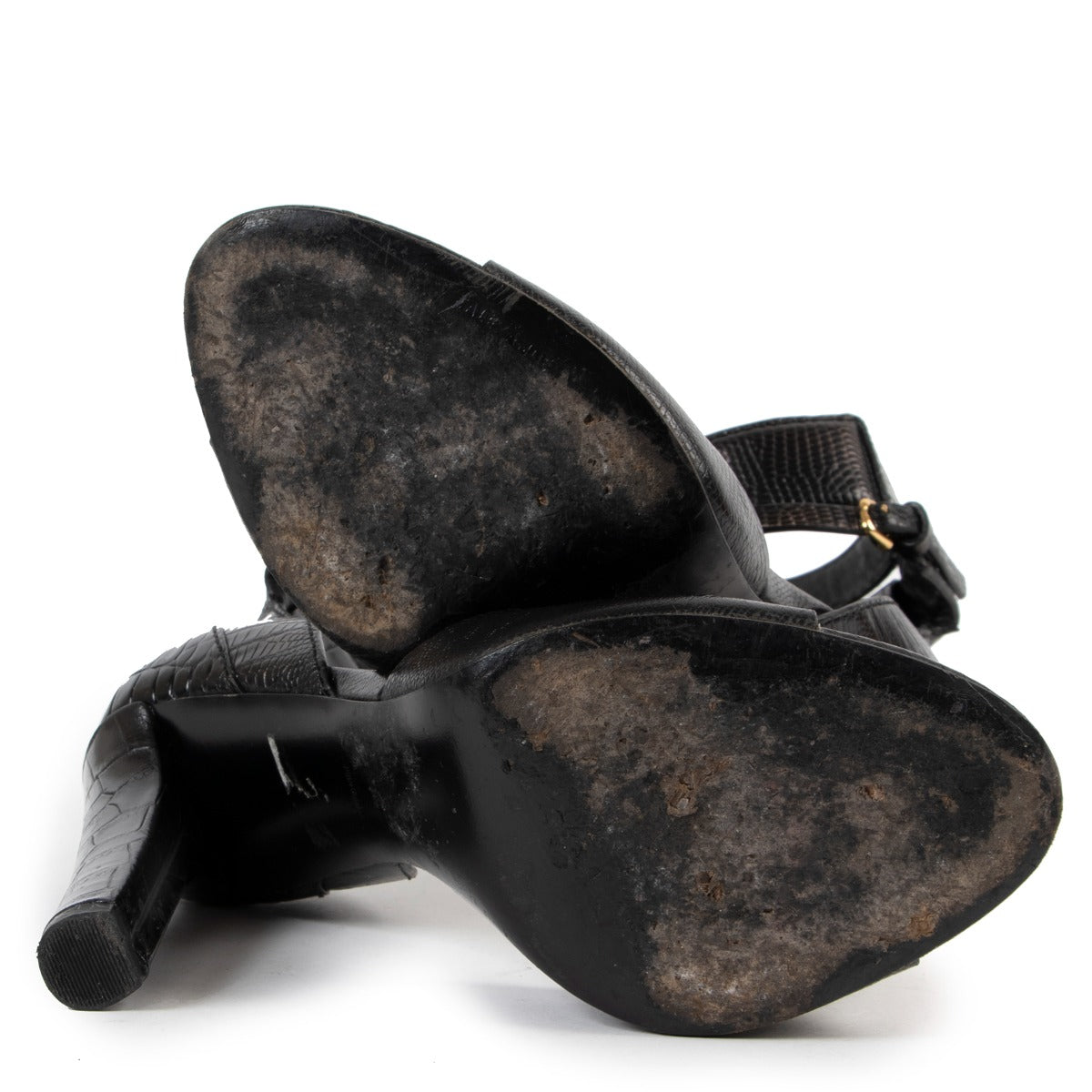 shop authentic second hand luxury high end designer Alexander Wang Aminata Embossed Leather Sandals at Labellov