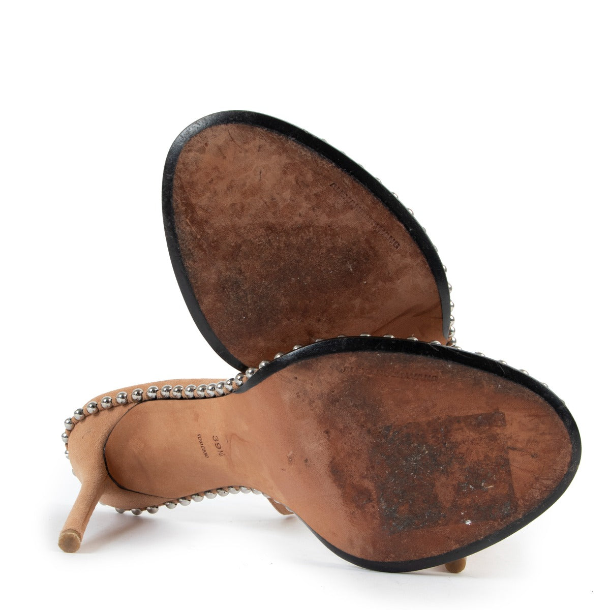 shop authentic second hand high end designer Alexander Wang Nude Nova PVC Slingback Sandals at Labellov