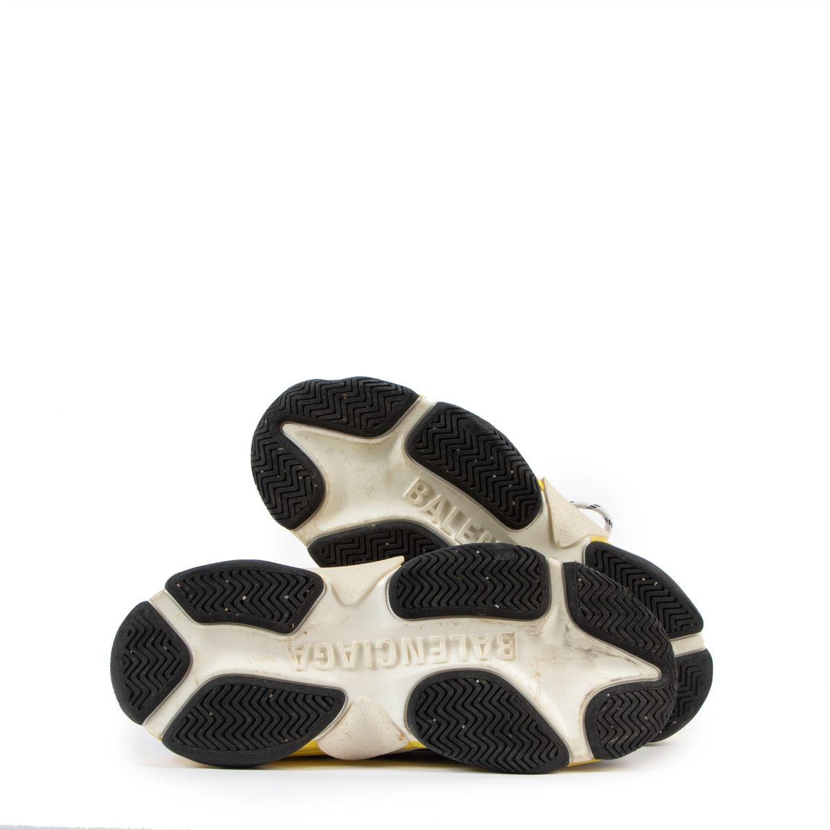 Balenciaga Triple S Black Yellow Sneakers