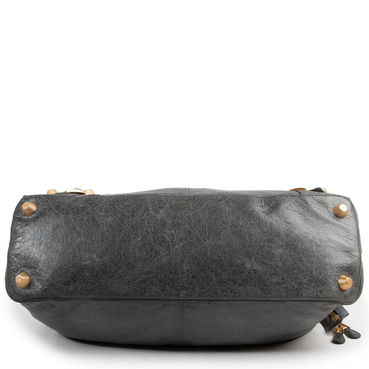 Balenciaga Grey Leather Giant Vélo Bag