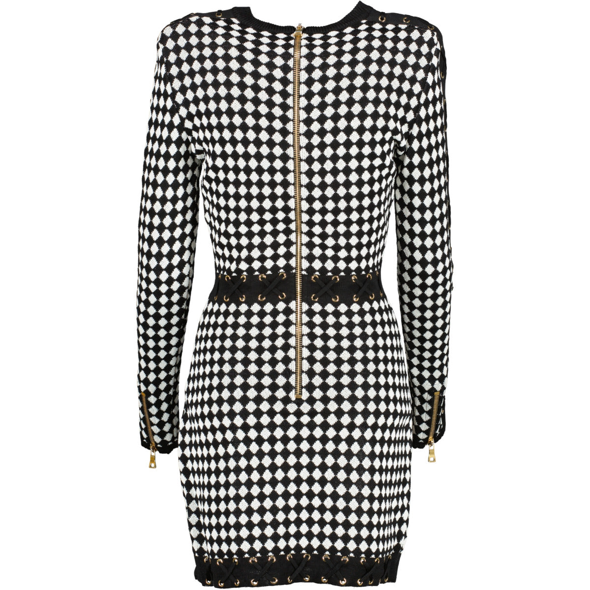 Balmain Black and White Dress - size 36