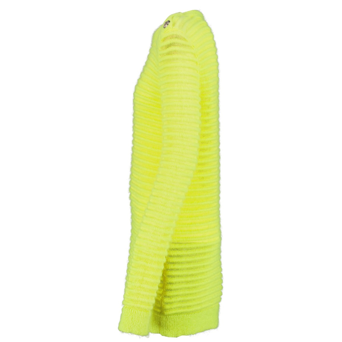 shop authentic second hand luxury designer Balmain Neon Yellow Knit Sweater With Buttons at Labellov