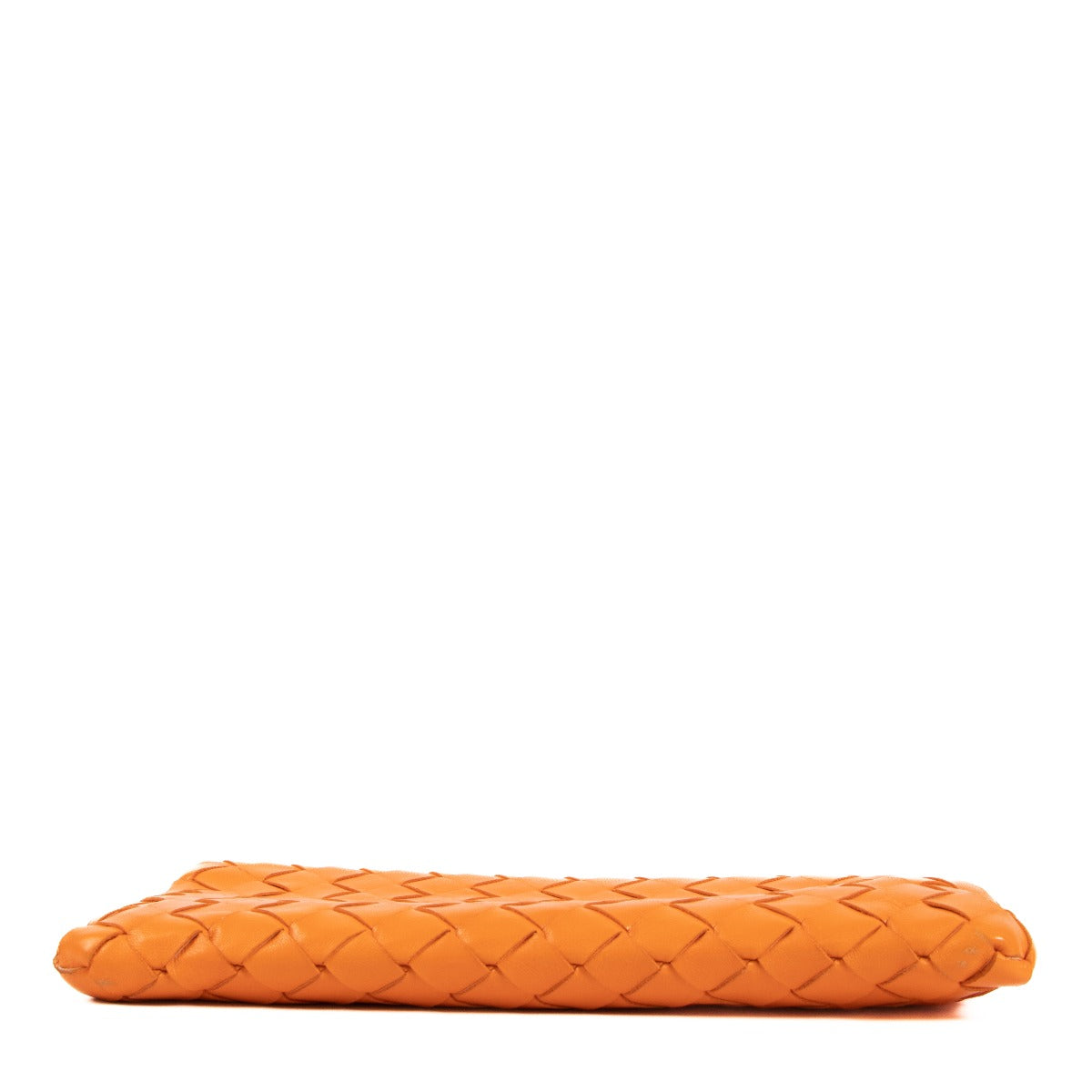 Pochette petite Bottega Veneta Intrecciato orange