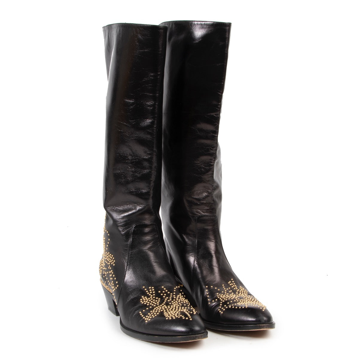 koop veilig online Chloe Black Long Susanna Boots - Size 37,5