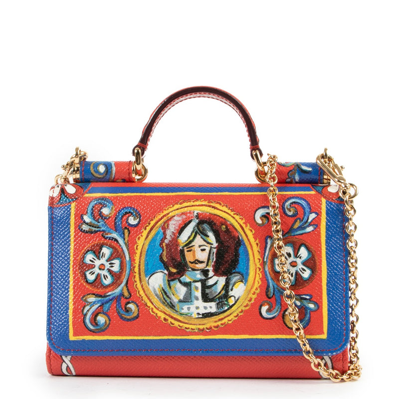 Dolce & Gabbana Mini Sicily Von Wallet With Chain