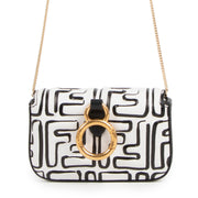 Fendi Black and White Nano Baguette