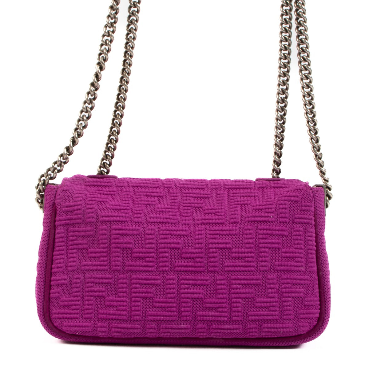 Fendi Automne/Hiver 2022 Bouganville FF Baguette Chaîne Midi