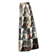 shop authentic second hand luxury designer Gucci Tiger Face Print Silk A-Line Skirt at Labellov
