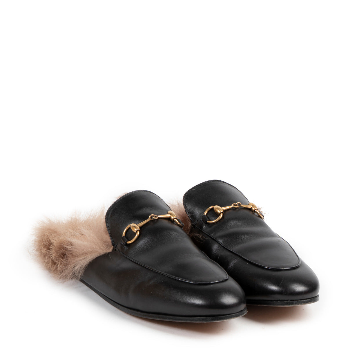 Gucci Zwarte Princetown Bontloafers