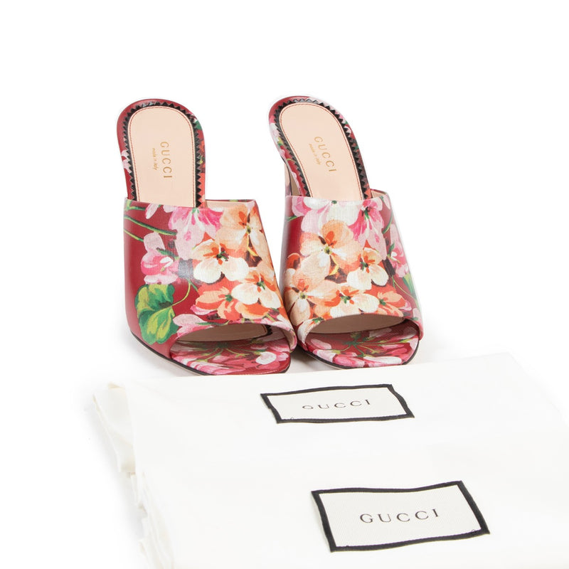 Gucci Blooms Muiltjes met Bloemmotief - Maat 37