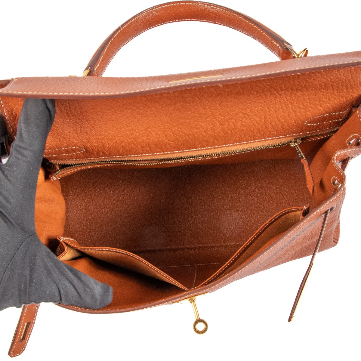 Hermès Kelly 32 Or Chèvre de Coromandel GHW