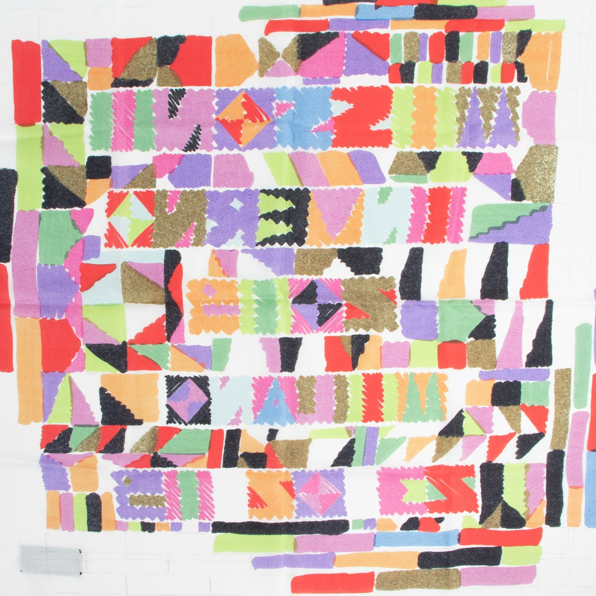 Missoni Multicolour Abstract Print Silk Scarf