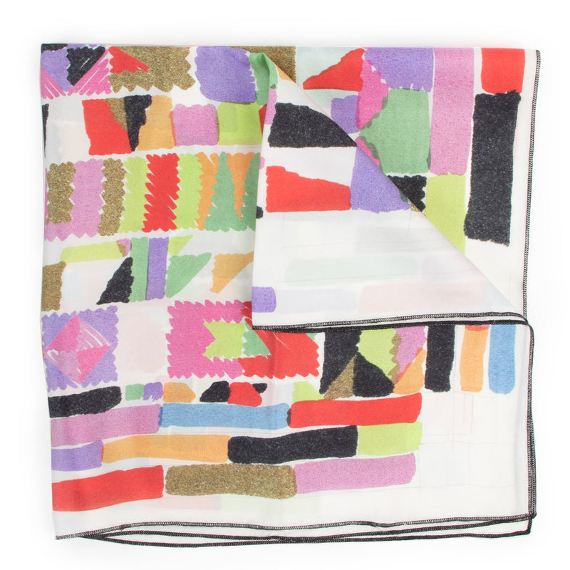 Missoni Multicolour Abstract Print Silk Scarf