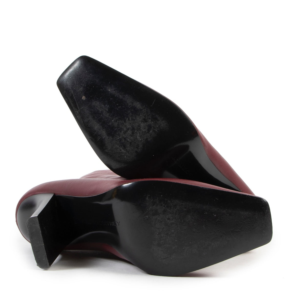 Shop online second hand authentic Stella McCartney Burgundy Boots - Size 37,5 in very good condition.