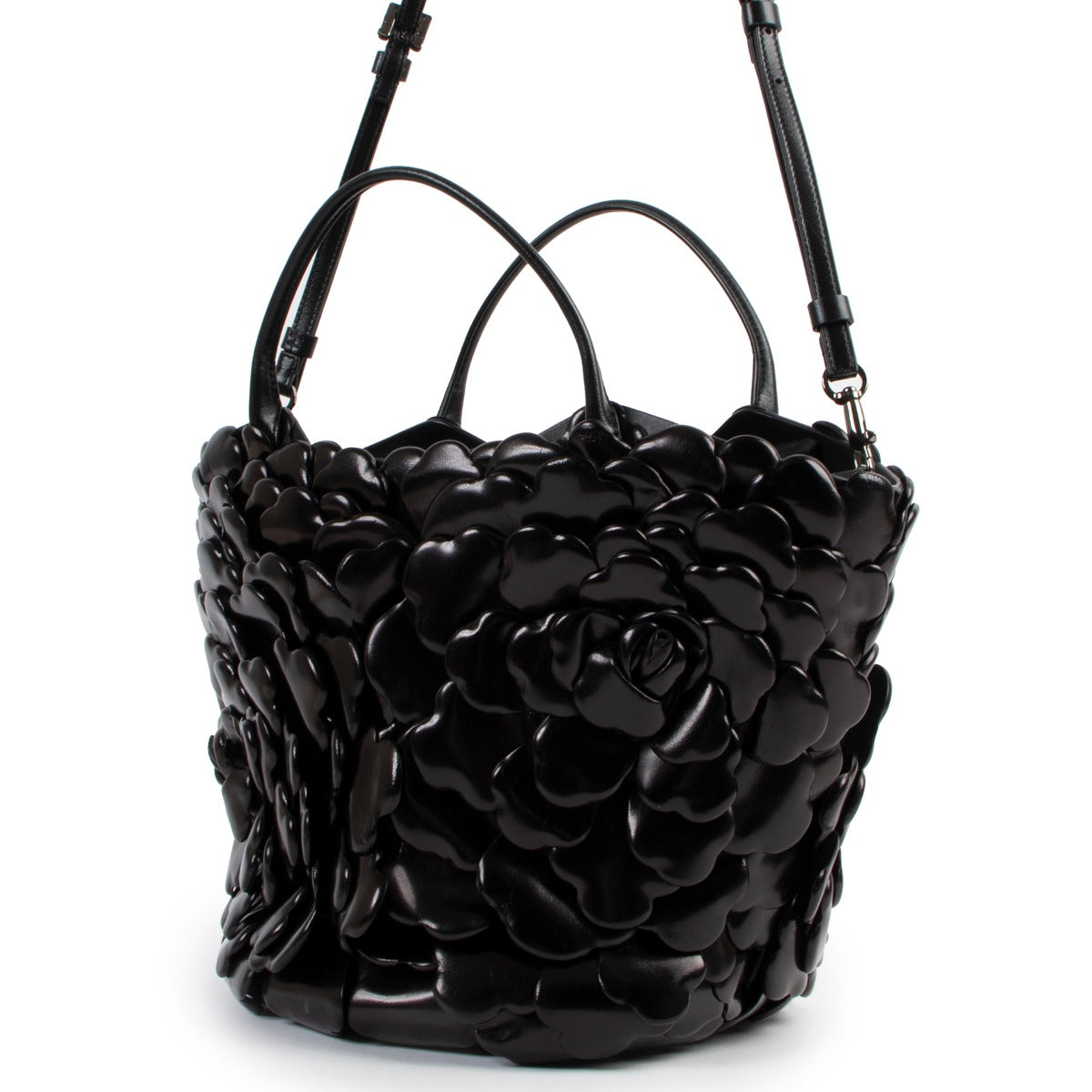 shop authentic second hand luxury high end designer Valentino Garavani 03 Rose Edition Atelier Bucket Bag at Labellov