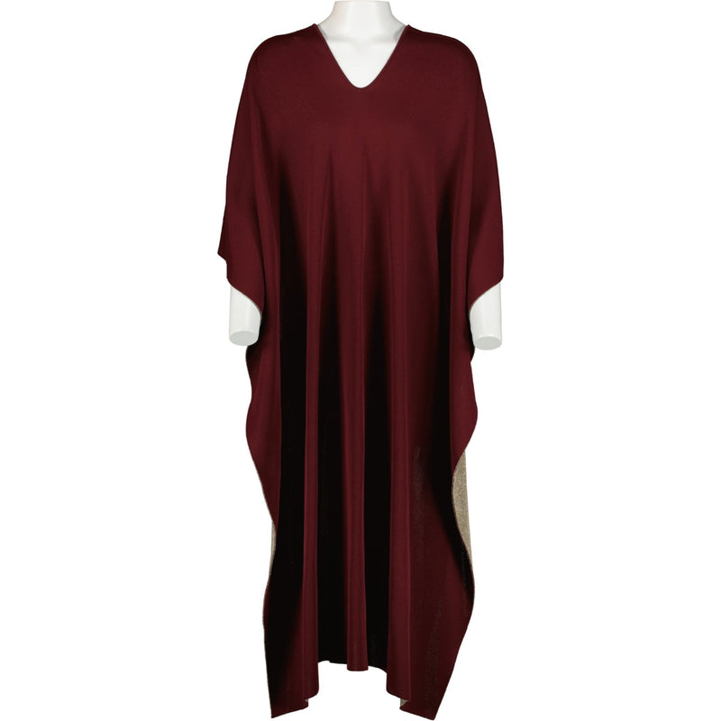 Valentino Resort 2021 Red Shimmer Asymmetric Poncho