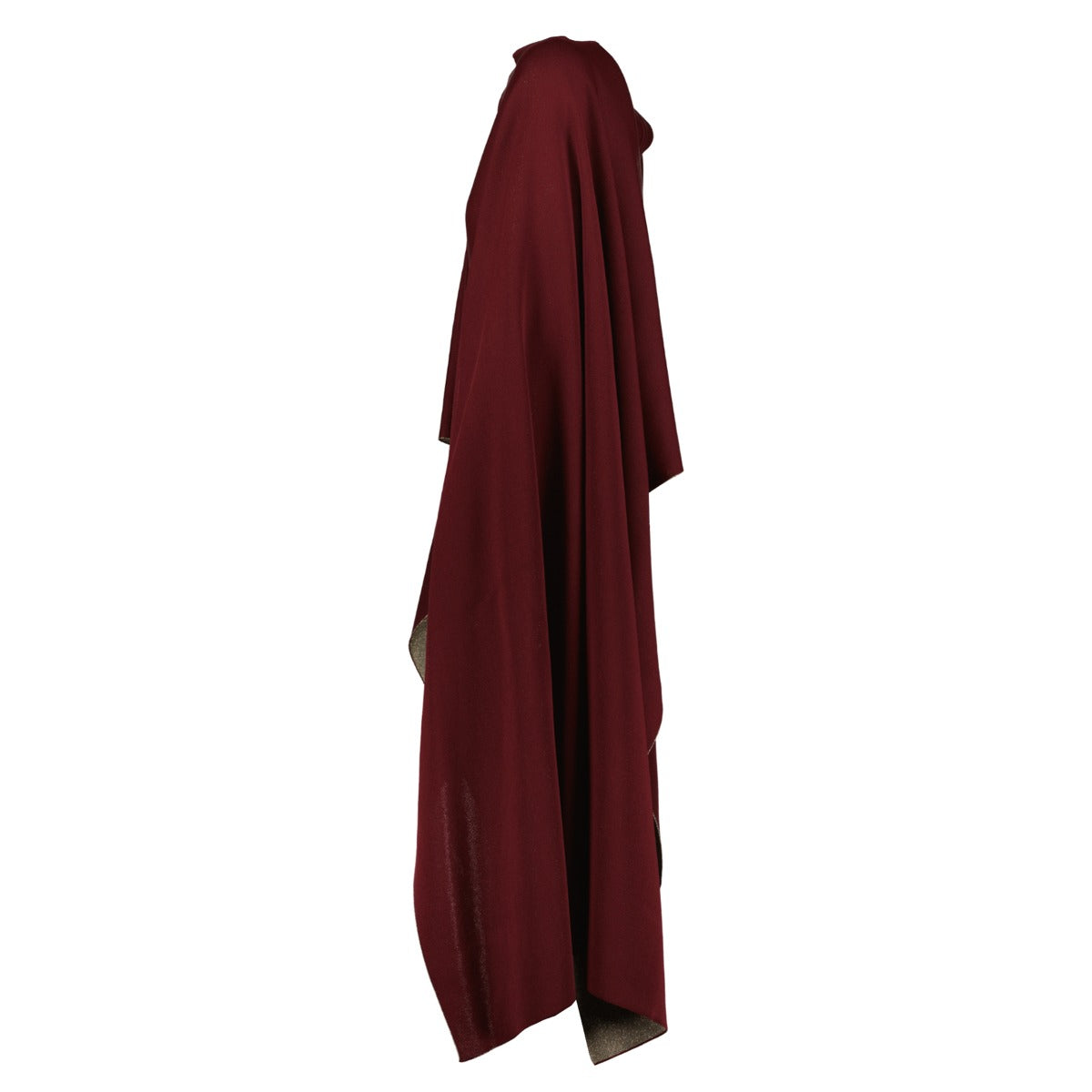 Valentino Resort 2021 Red Shimmer Asymmetric Poncho