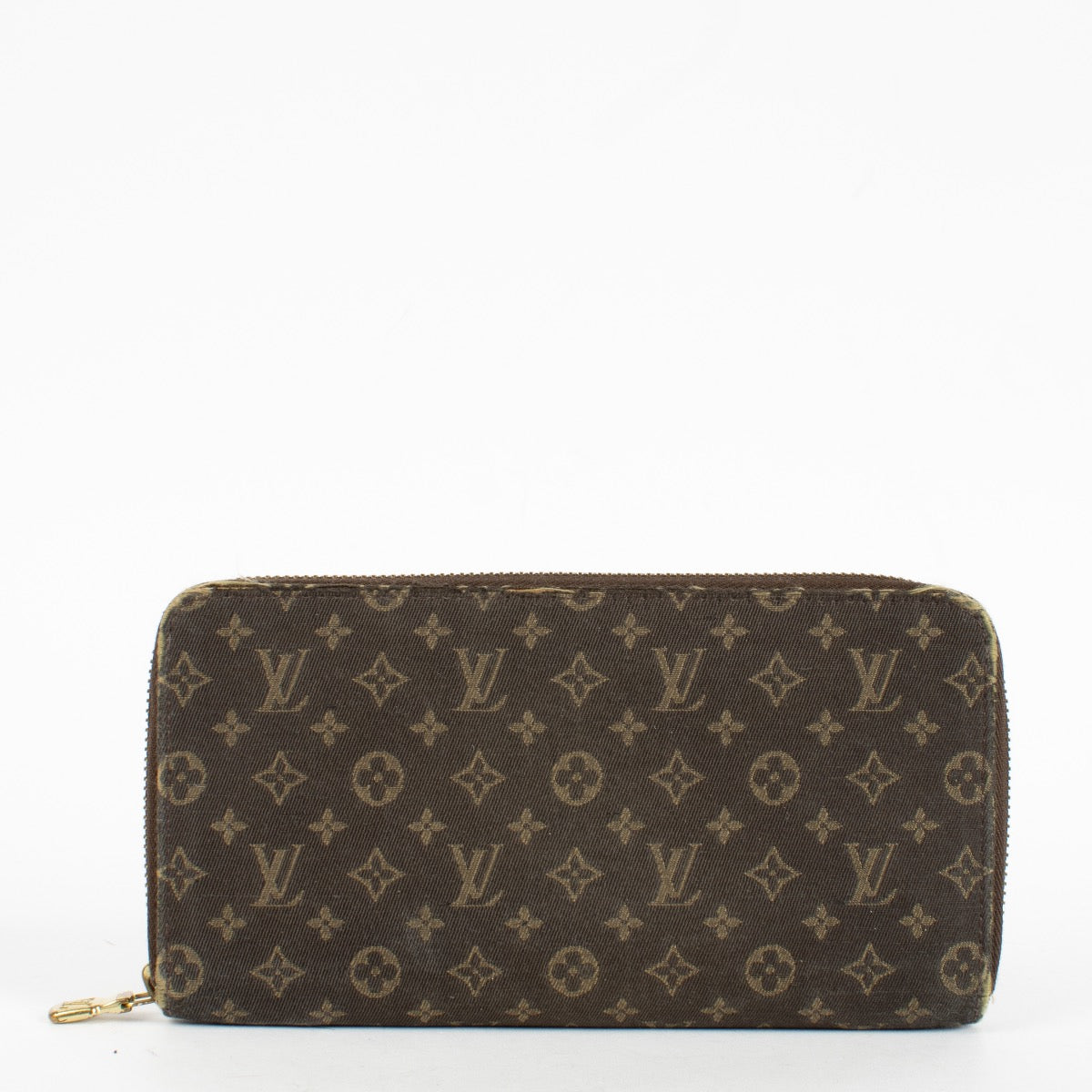 Authentic Second Hand Louis Vuitton Mini Lin Brown Zippy Wallet on Labellov.com